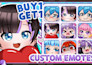 custom twitch emotes, discord emoji, sub badges, and animated for stream